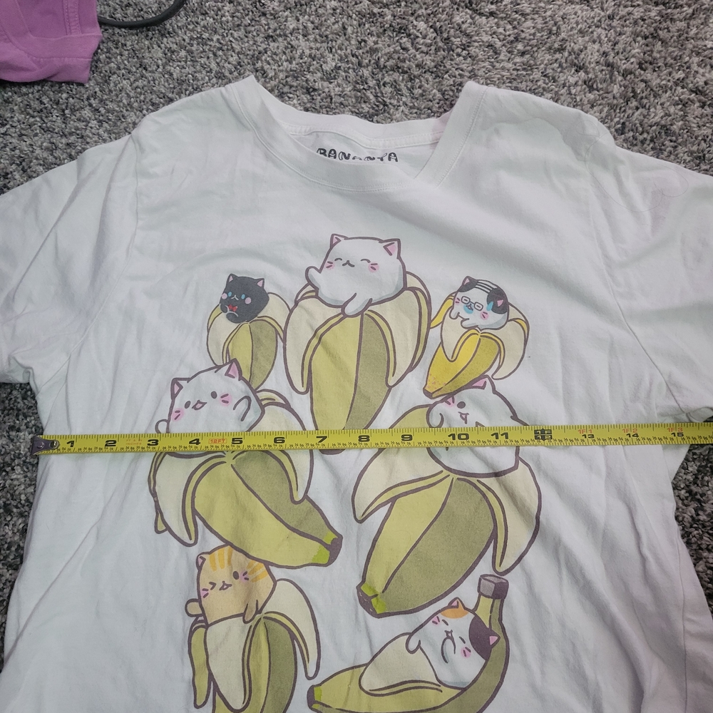 Bananya Cat Banana Graphic Tee - Light Blue - Picture 5 of 8